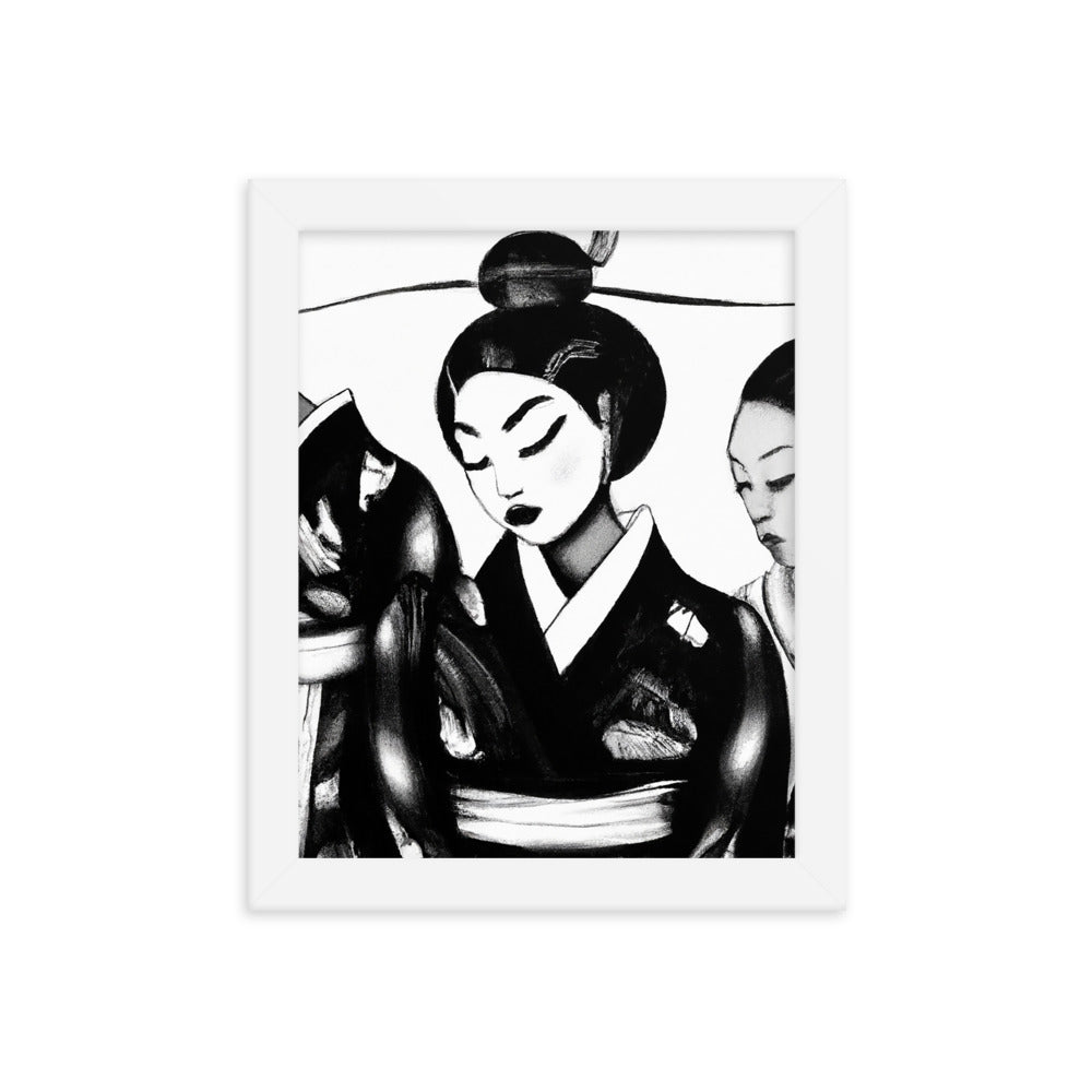 Ukiyo-e Framed photo paper poster