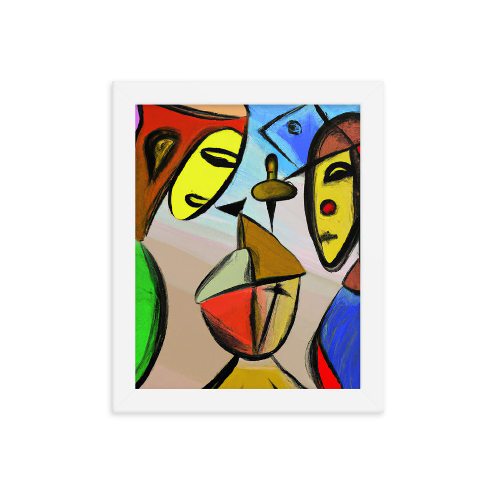 Cubism Framed photo paper poster