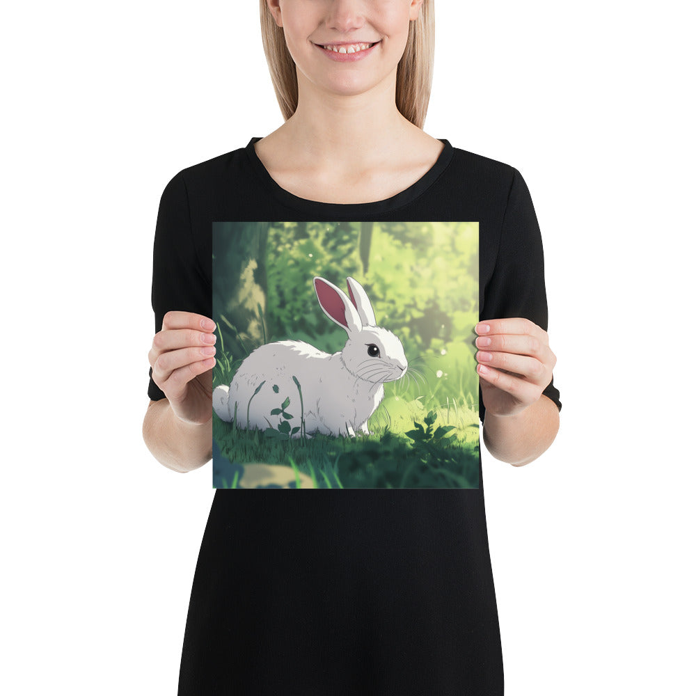 Rabbit Photo paper poster