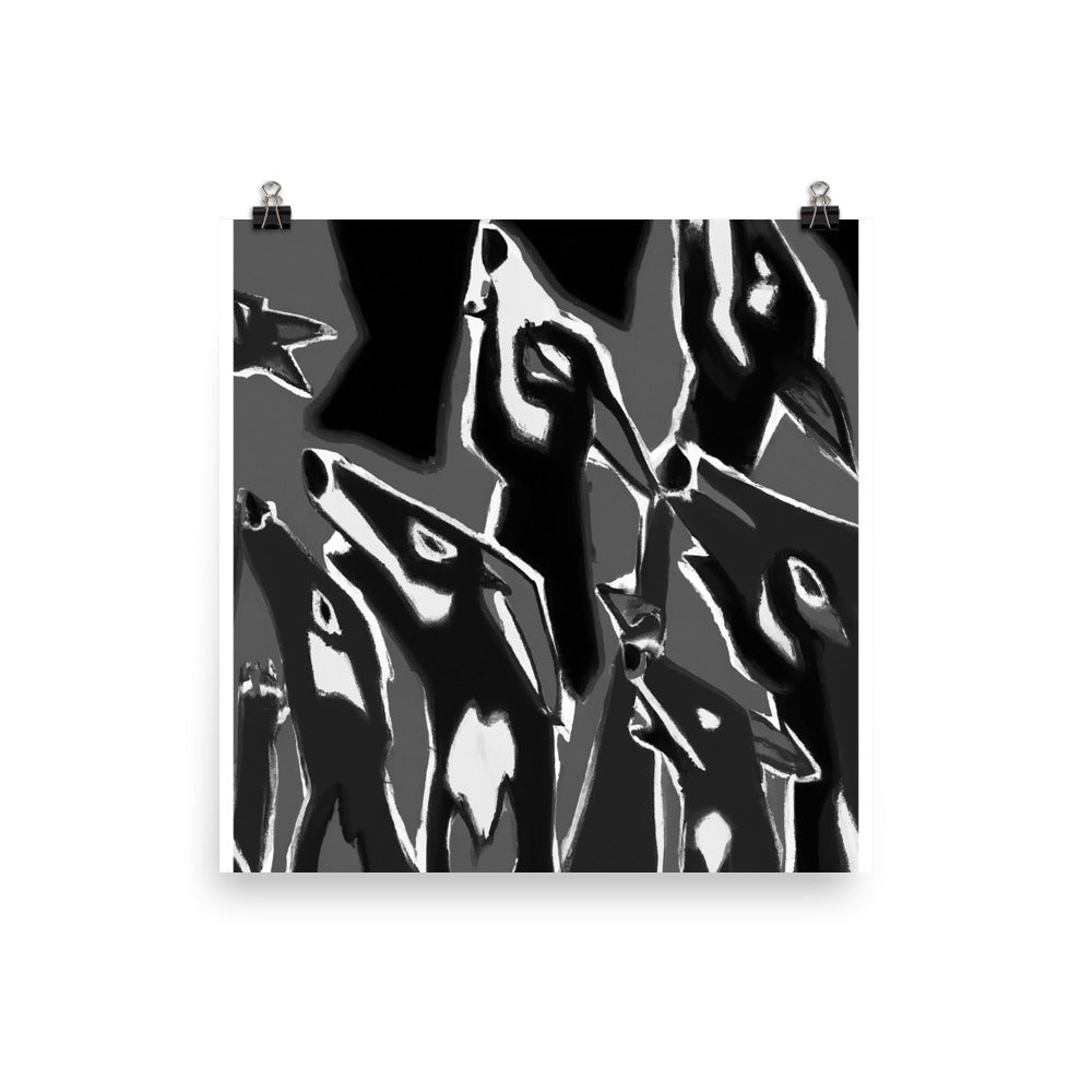 Night Howls Photo paper poster