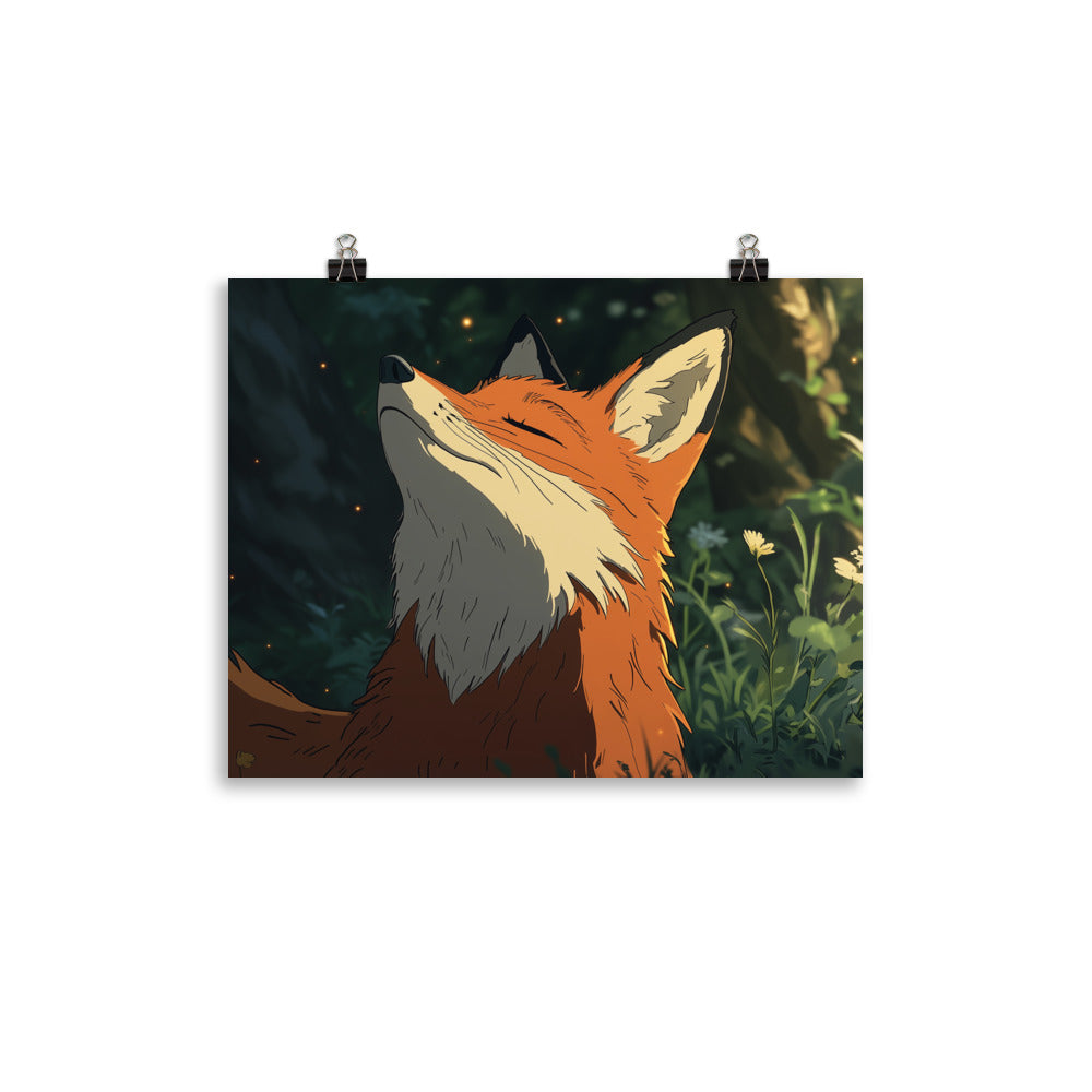 Fox 2 Photo paper poster