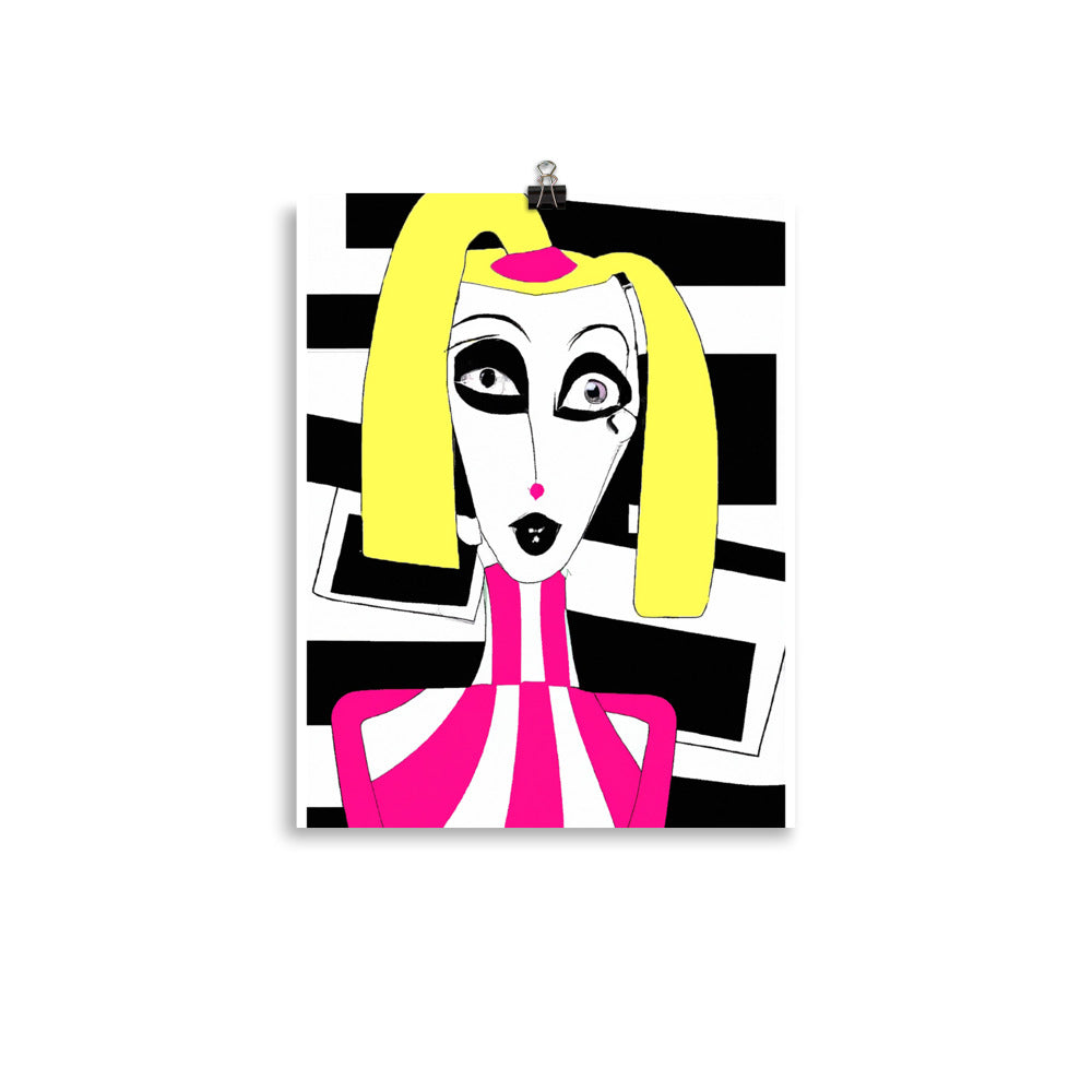 Weird Barbie Photo paper poster