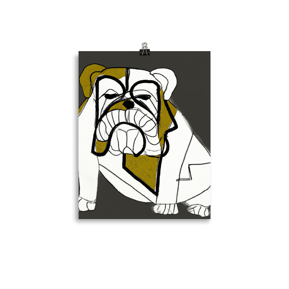 English Bulldog Photo paper poster