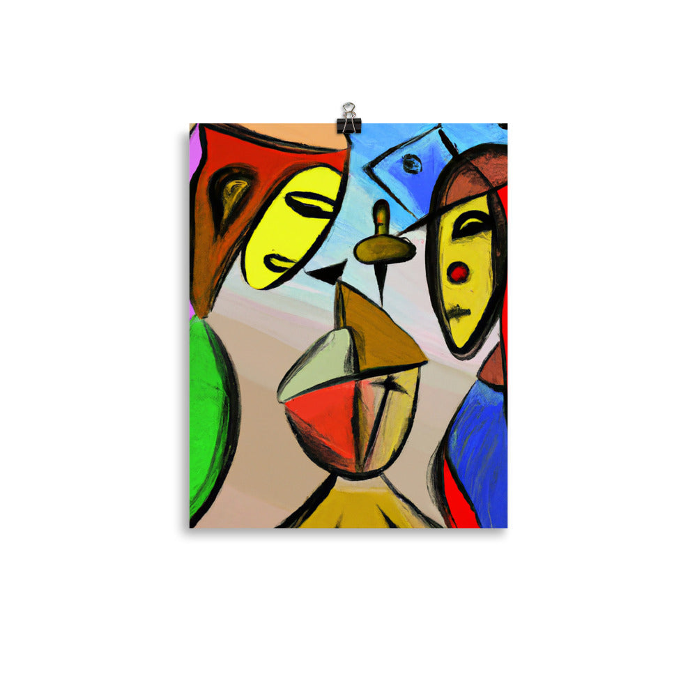 Cubism Photo paper poster