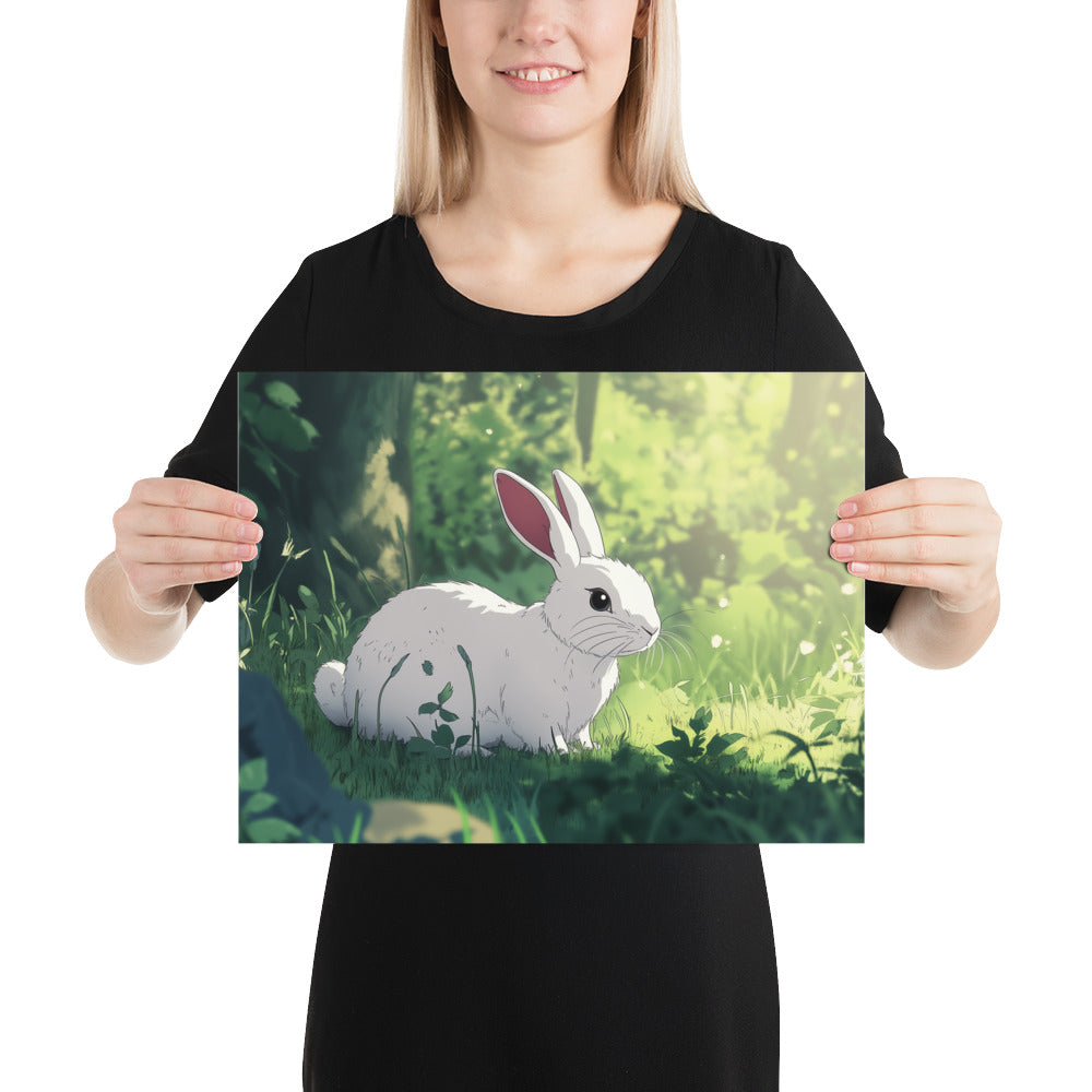 Rabbit Photo paper poster