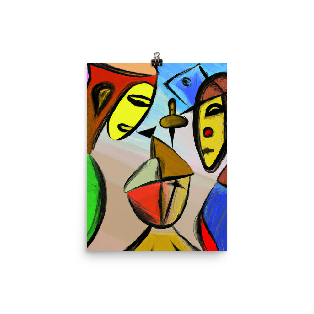 Cubism Photo paper poster