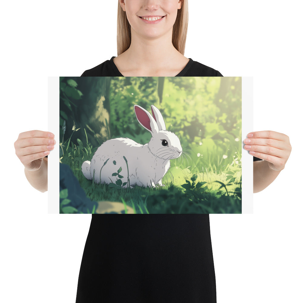 Rabbit Photo paper poster