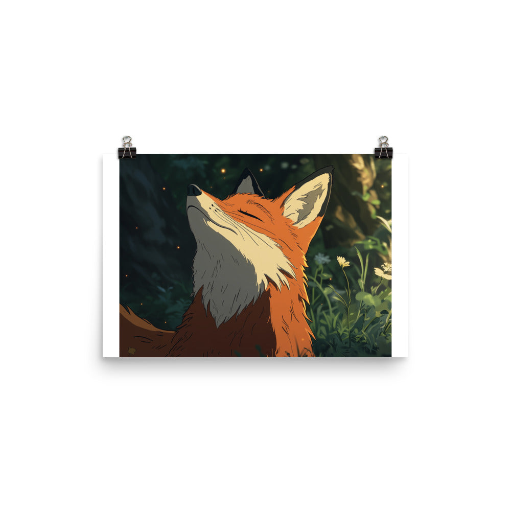 Fox 2 Photo paper poster