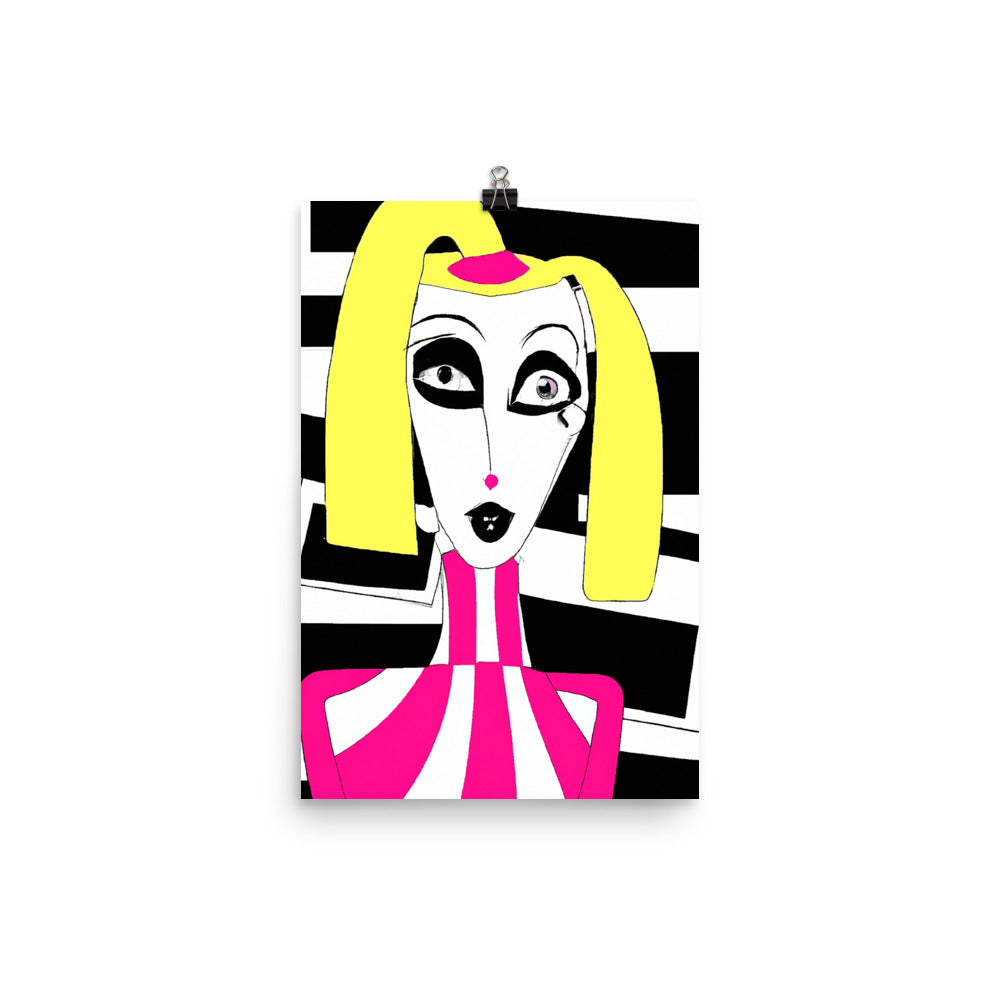 Weird Barbie Photo paper poster