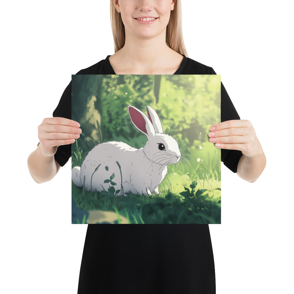 Rabbit Photo paper poster