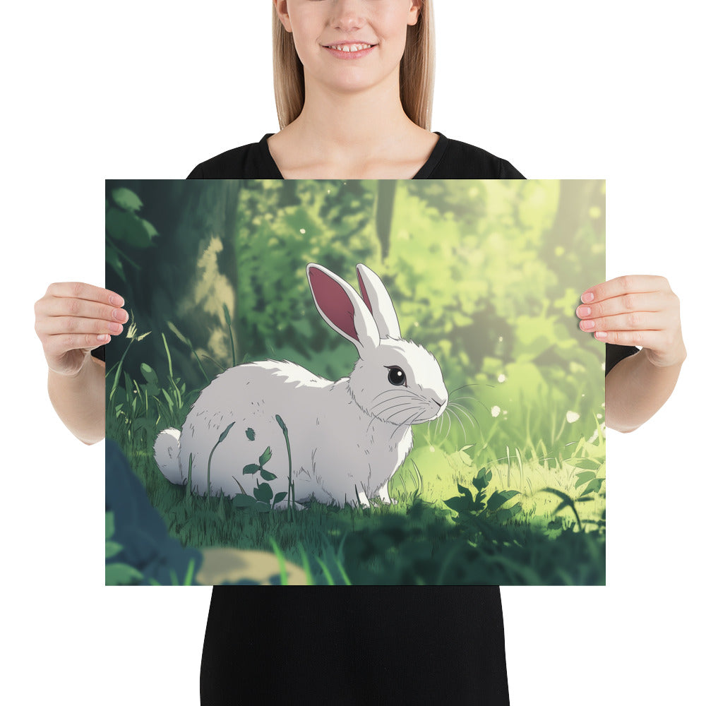 Rabbit Photo paper poster