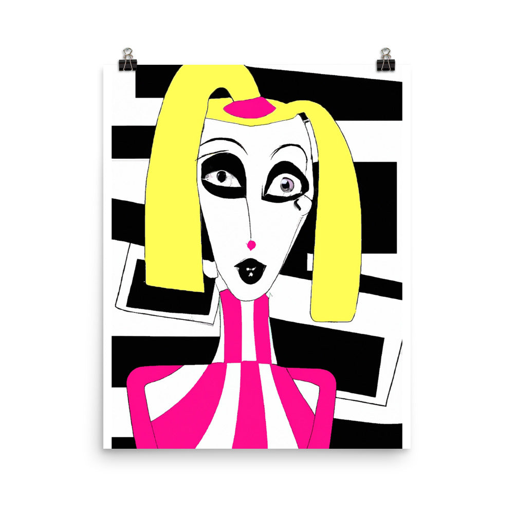 Weird Barbie Photo paper poster