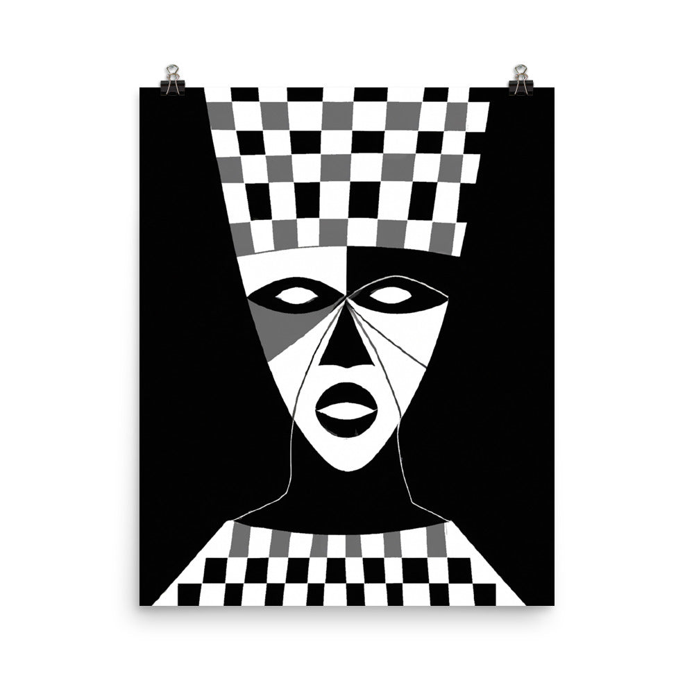 Mask Photo paper poster