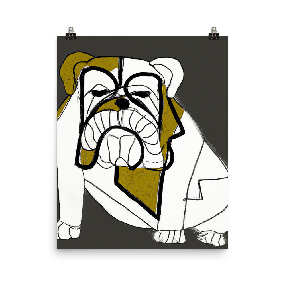 English Bulldog Photo paper poster