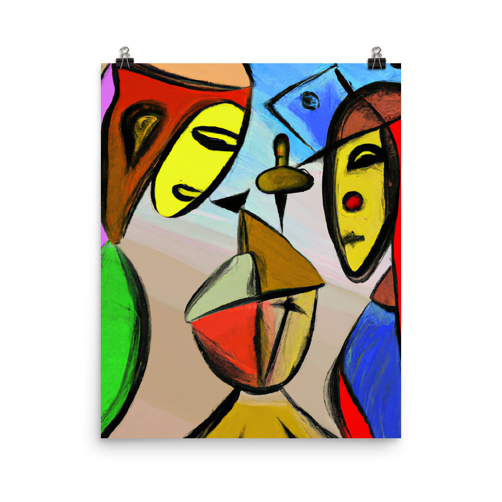 Cubism Photo paper poster