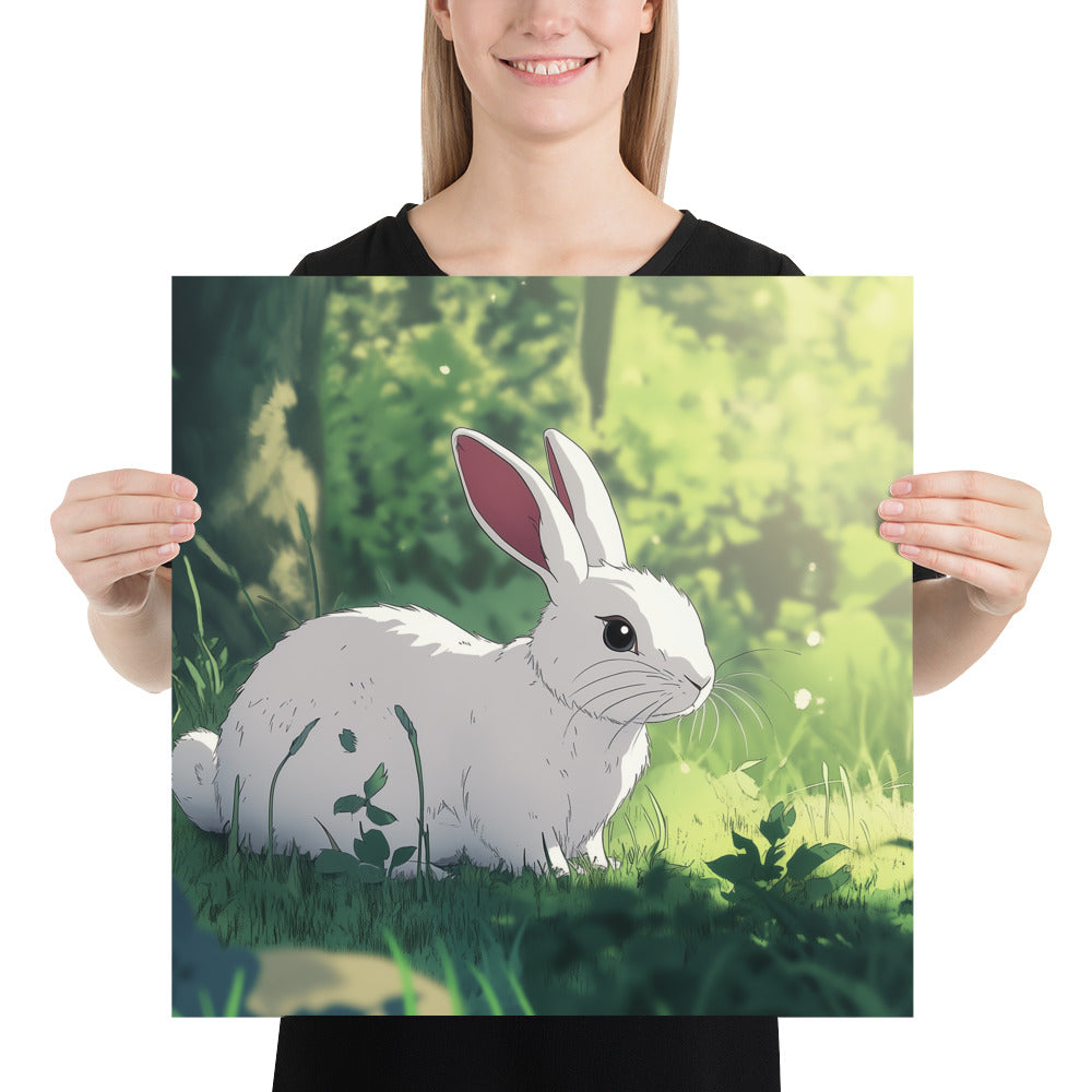 Rabbit Photo paper poster