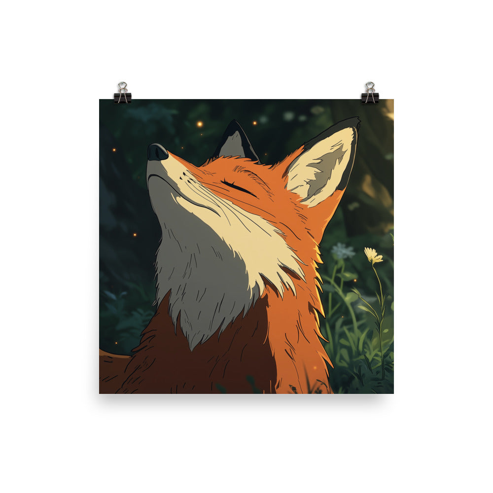 Fox 2 Photo paper poster