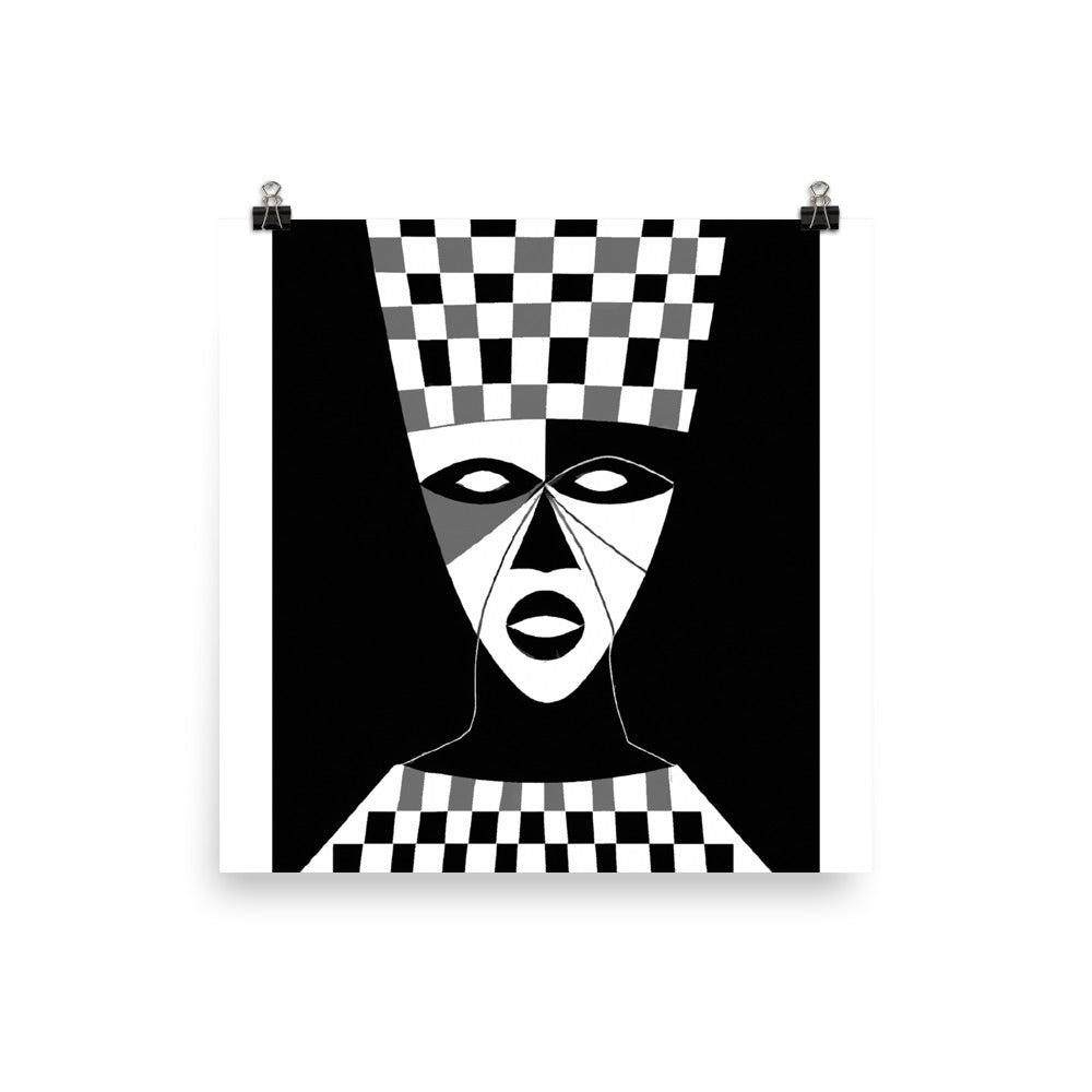 Mask Photo paper poster