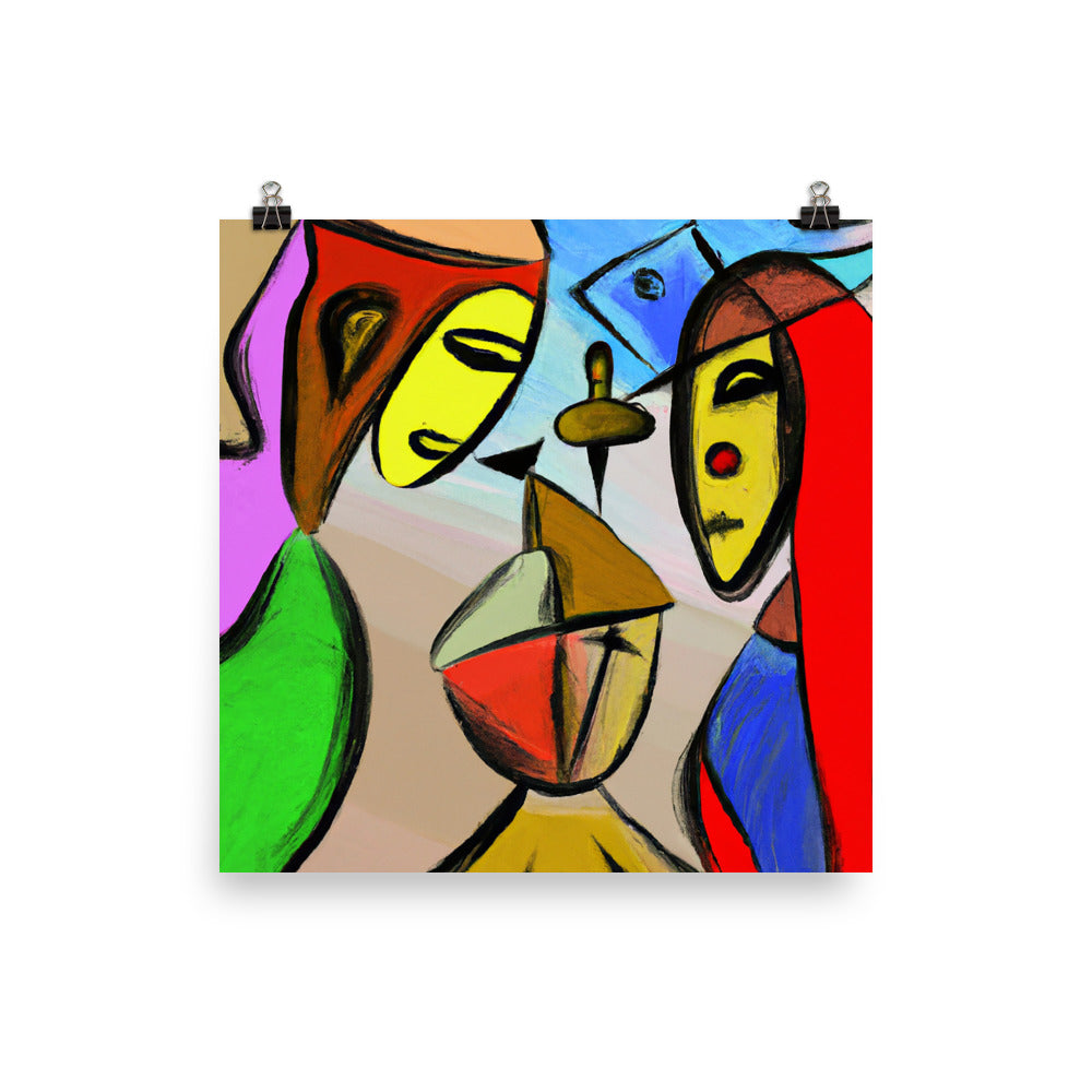 Cubism Photo paper poster