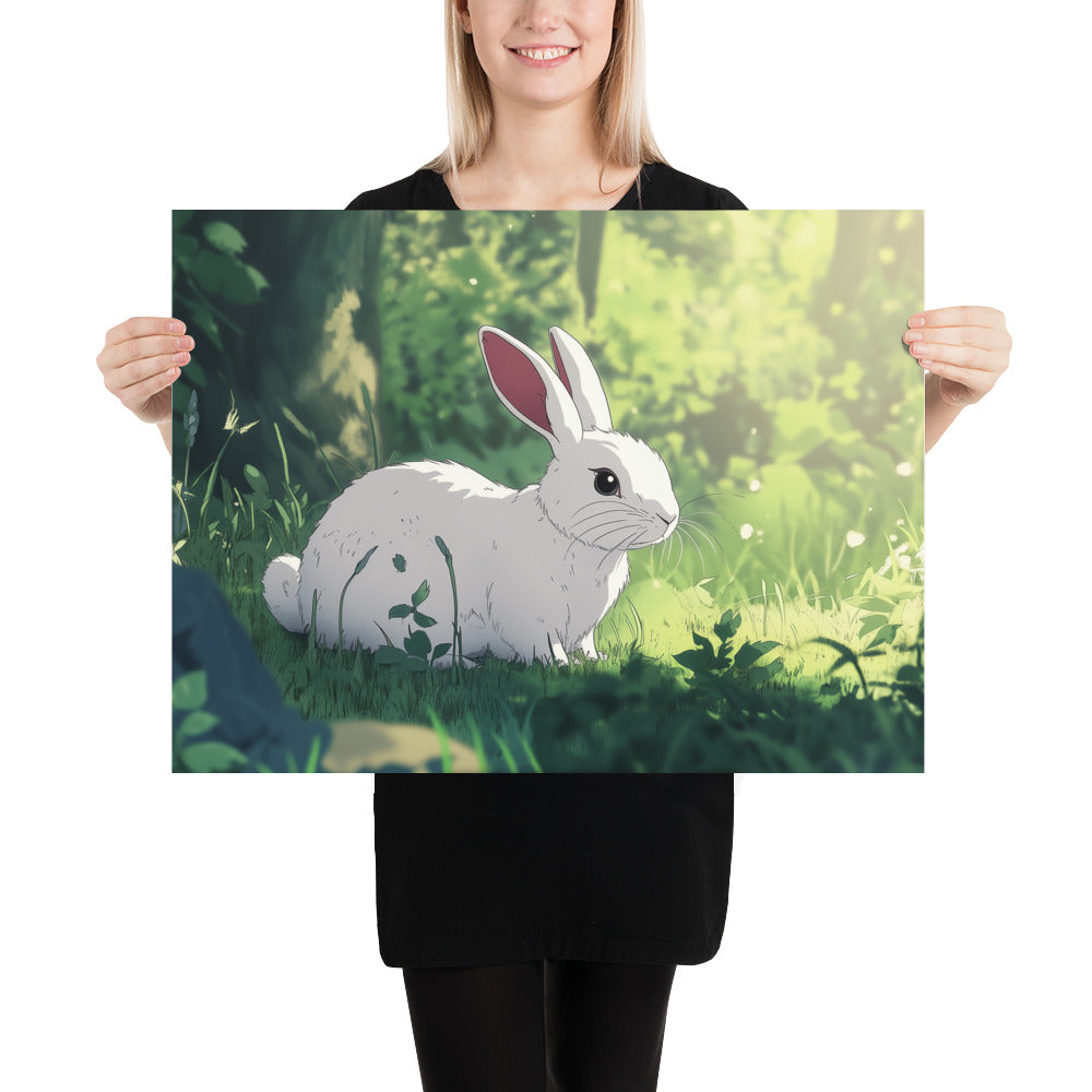 Rabbit Photo paper poster