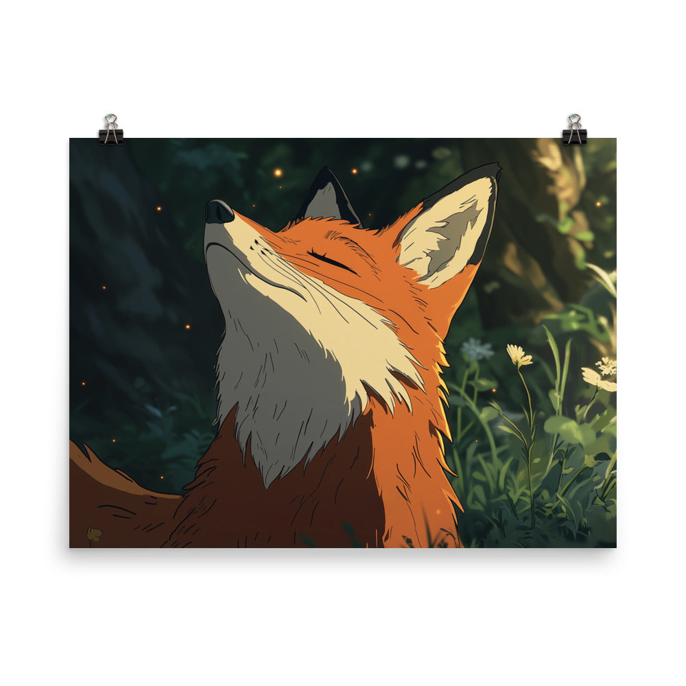 Fox 2 Photo paper poster