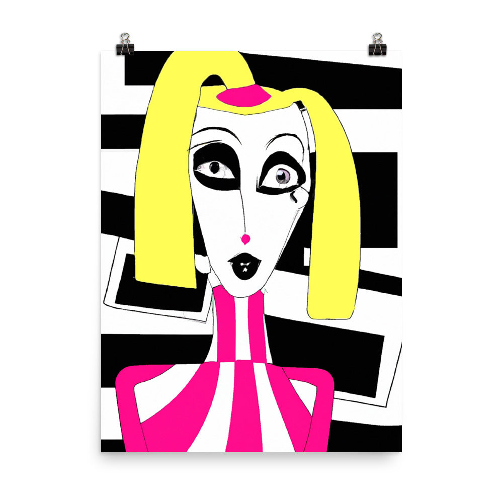 Weird Barbie Photo paper poster