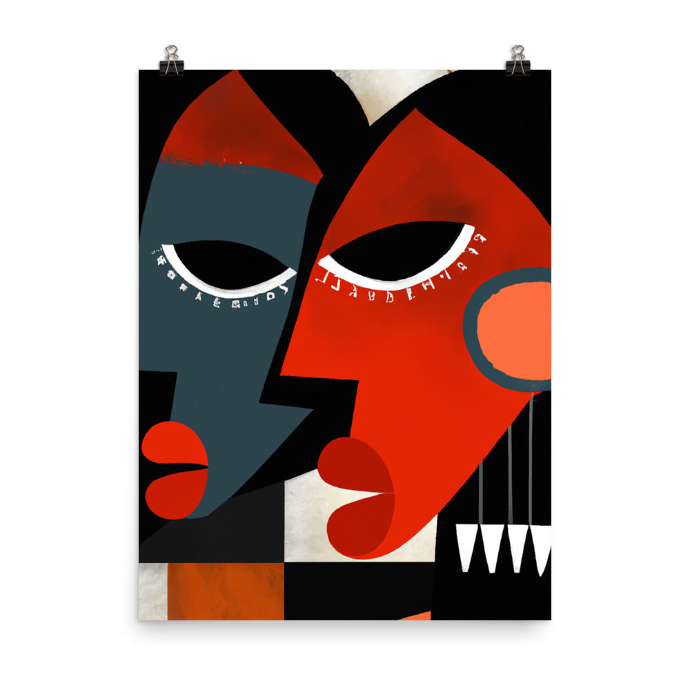 Masks Photo paper poster