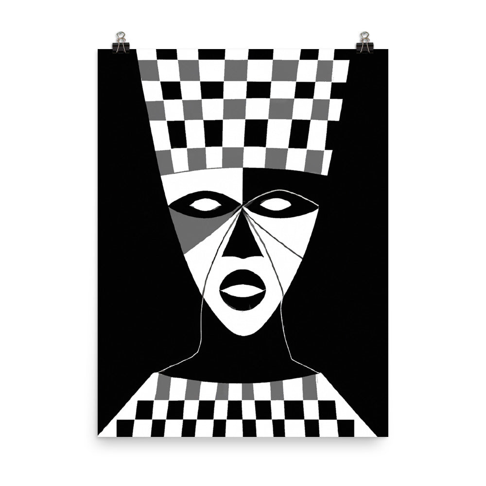 Mask Photo paper poster