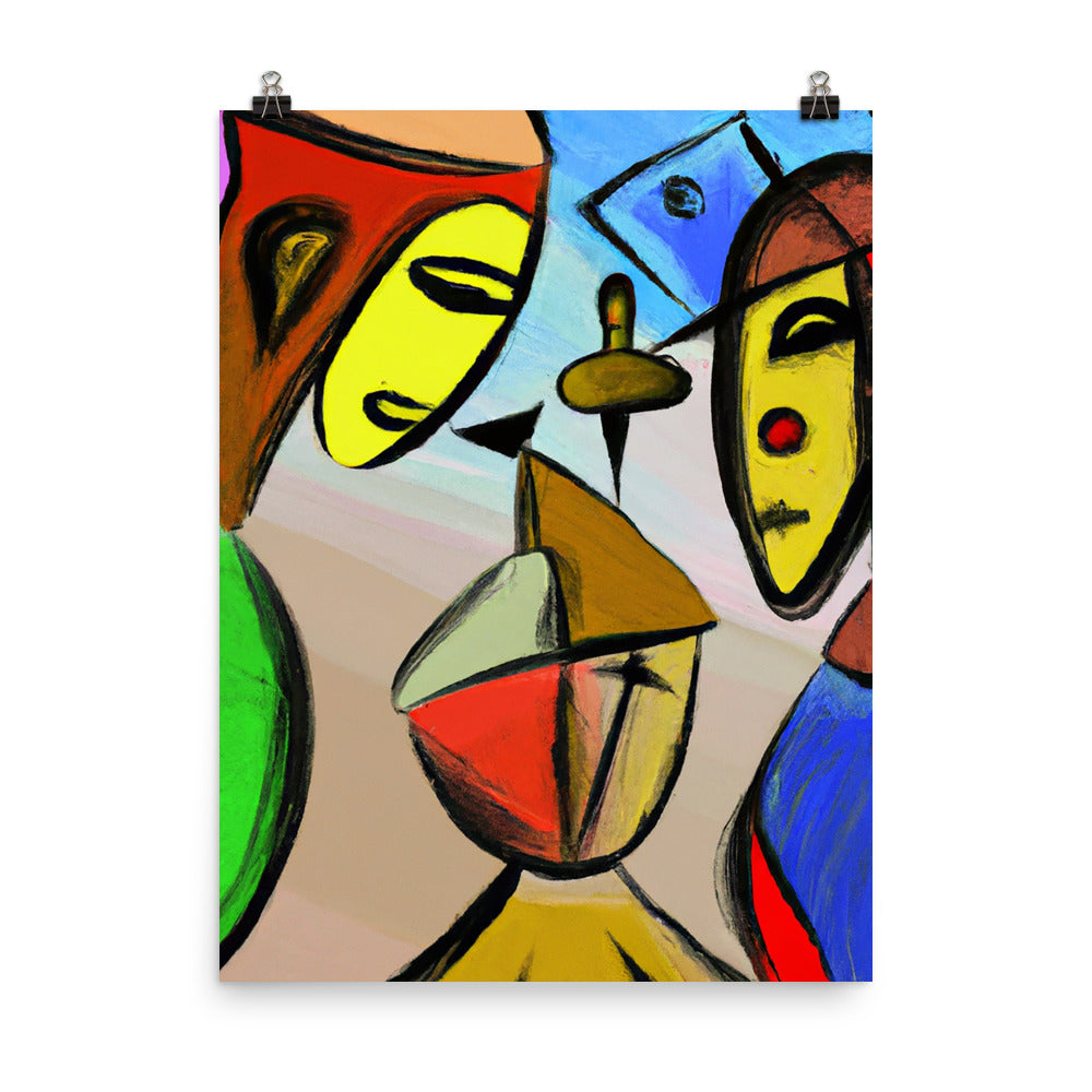 Cubism Photo paper poster