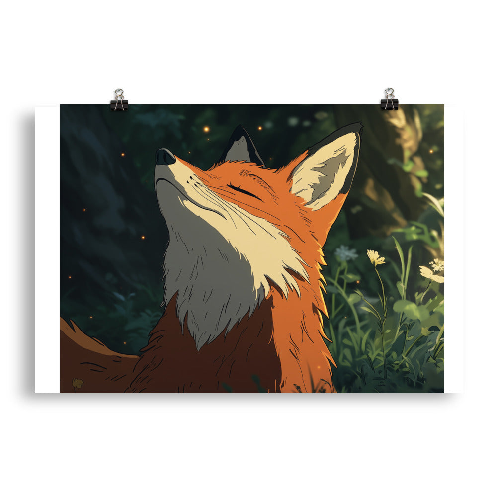 Fox 2 Photo paper poster