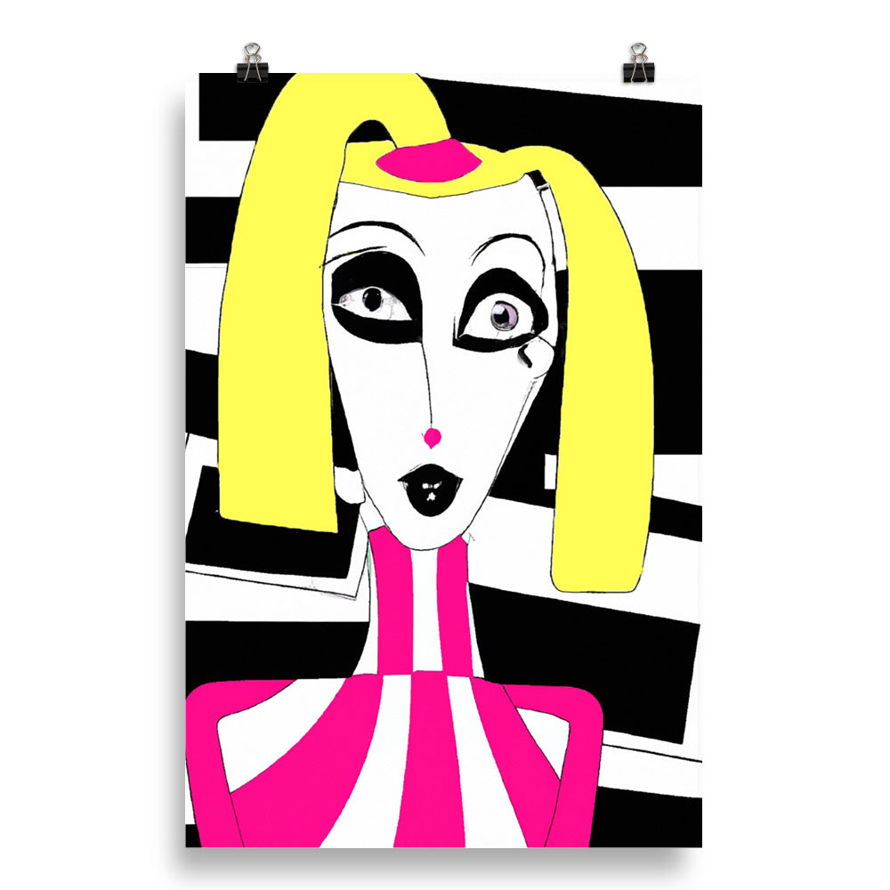 Weird Barbie Photo paper poster