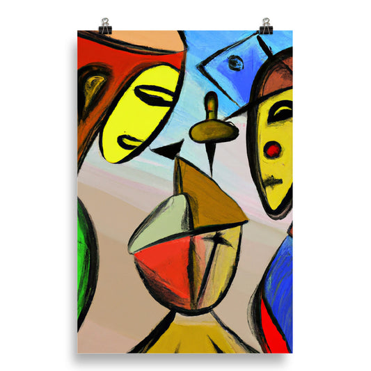 Cubism Photo paper poster