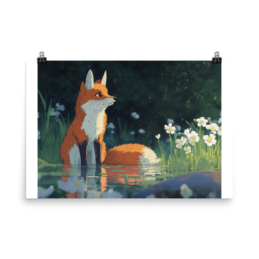 Fox Photo paper poster