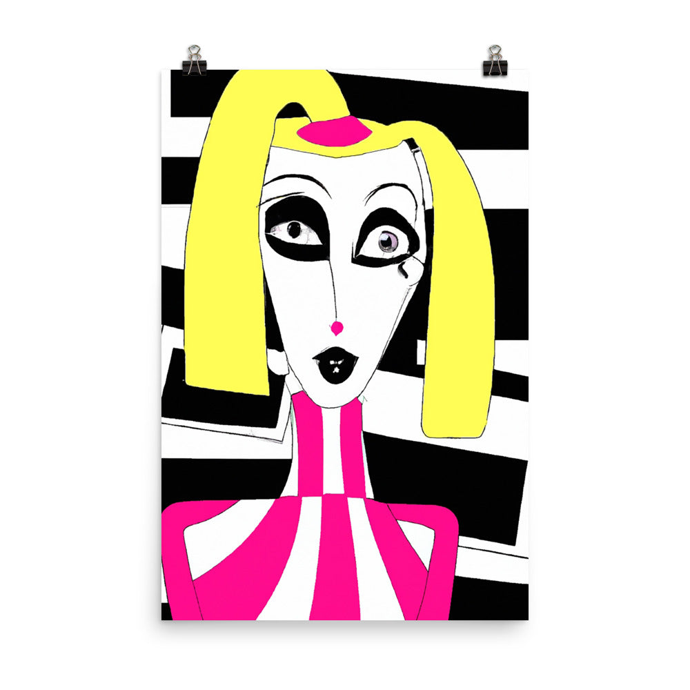 Weird Barbie Photo paper poster