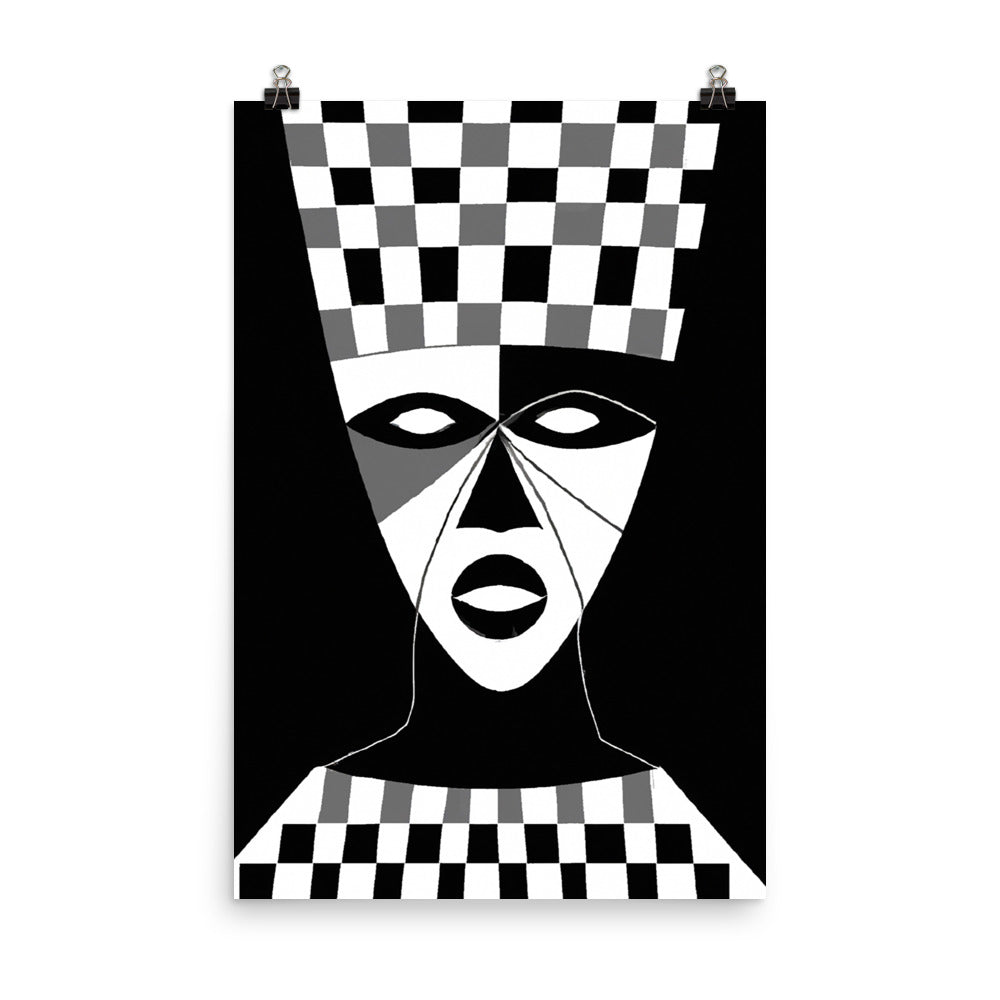 Mask Photo paper poster