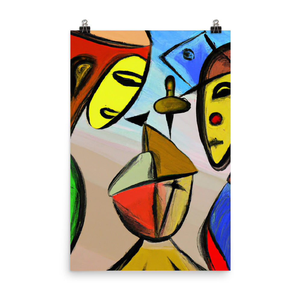 Cubism Photo paper poster