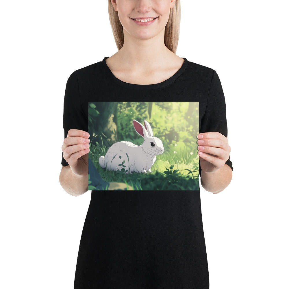 Rabbit Photo paper poster