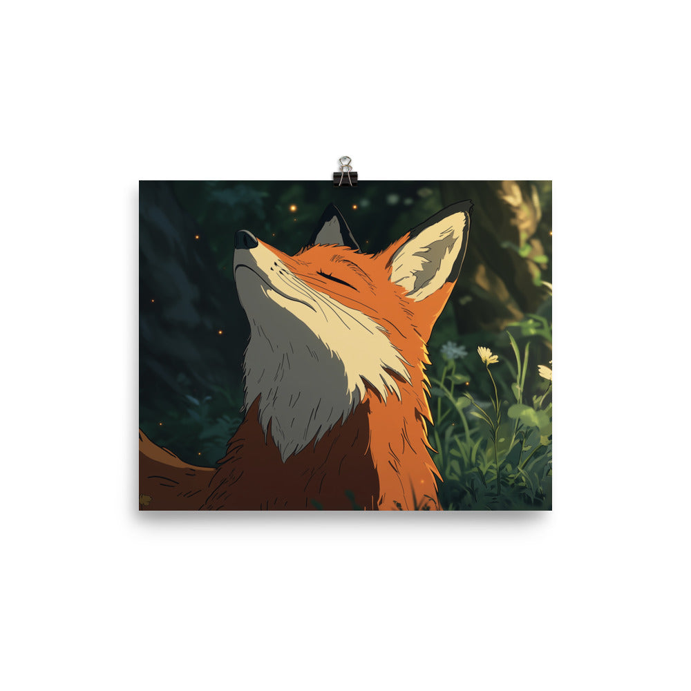 Fox 2 Photo paper poster