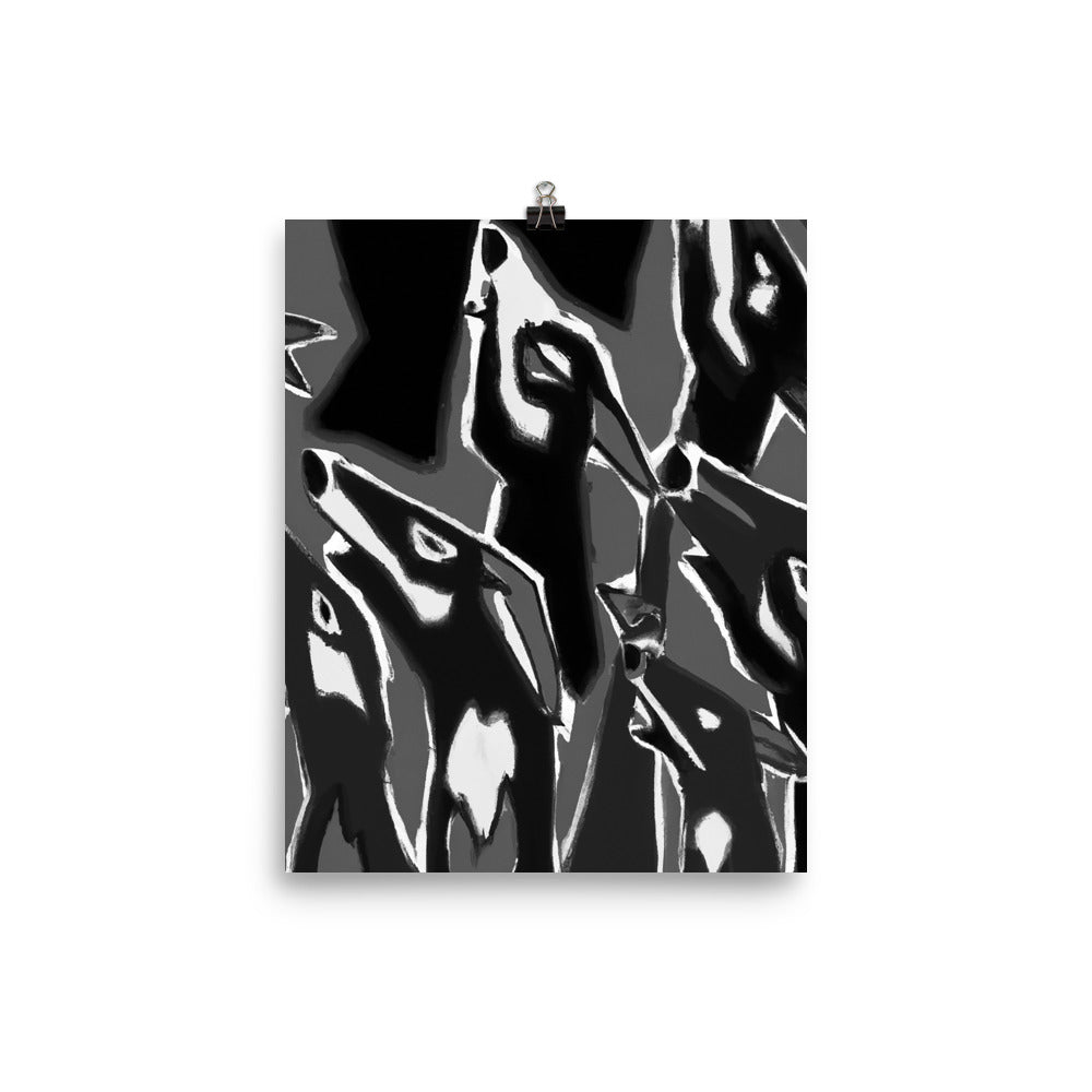 Night Howls Photo paper poster