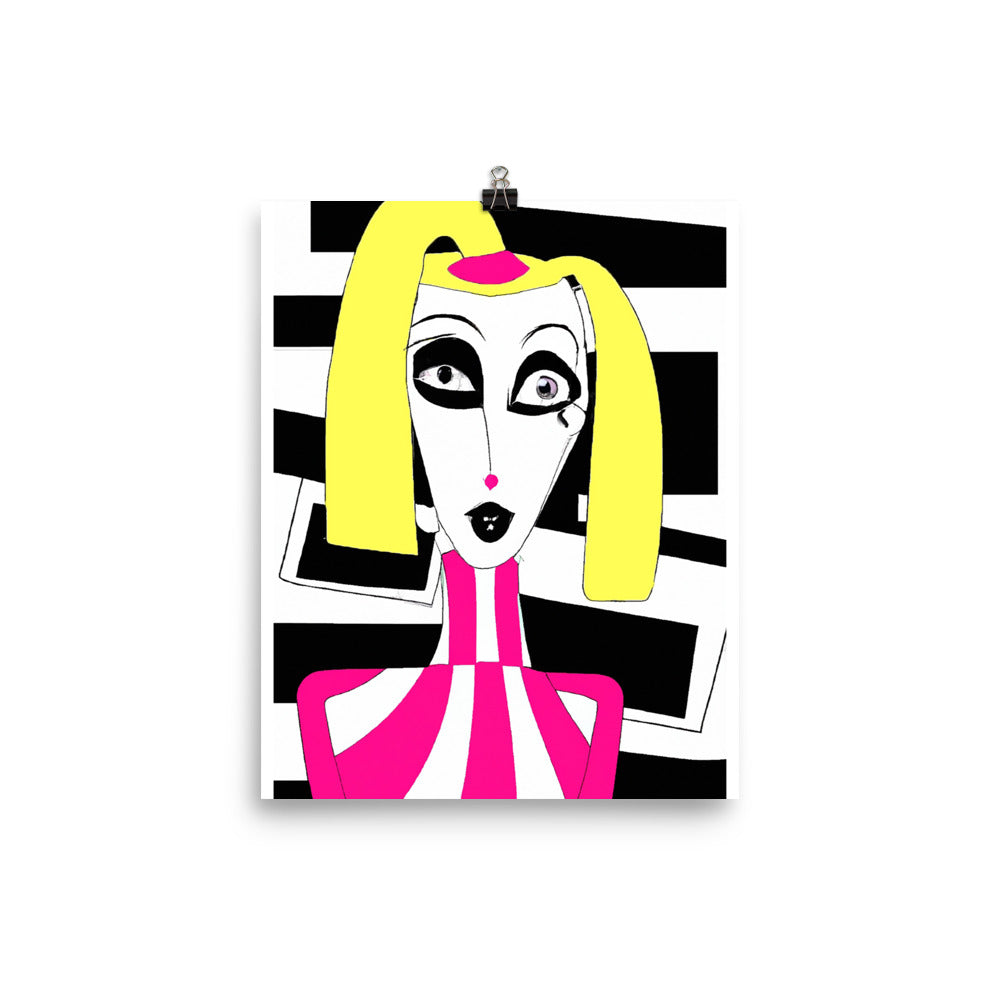 Weird Barbie Photo paper poster