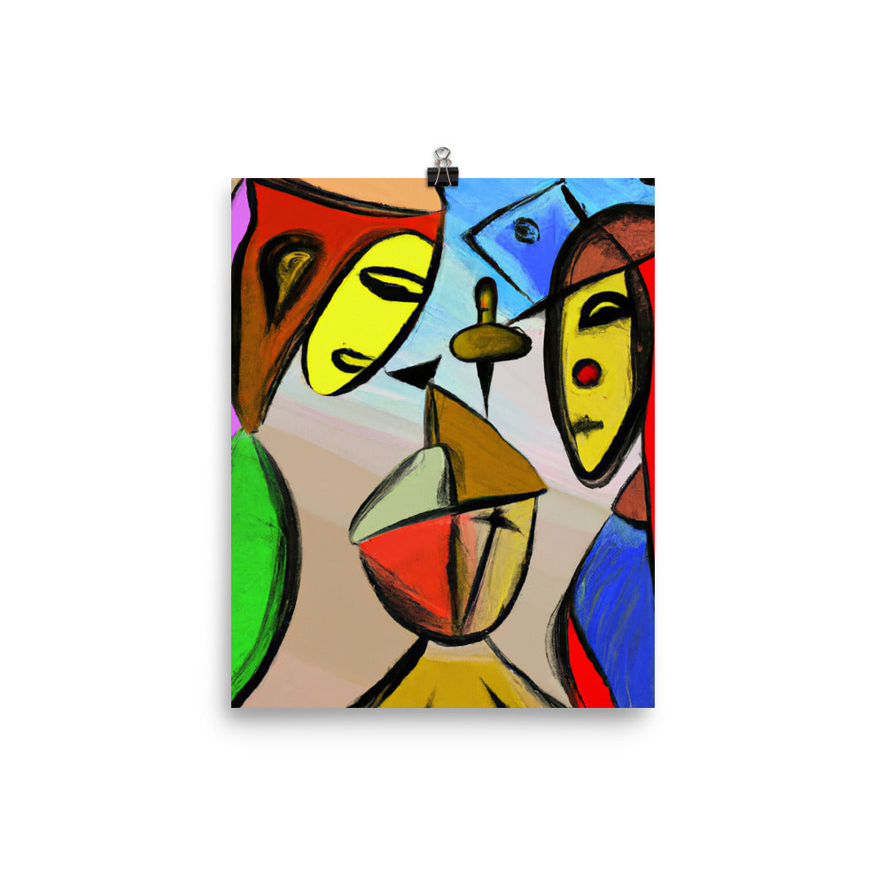 Cubism Photo paper poster