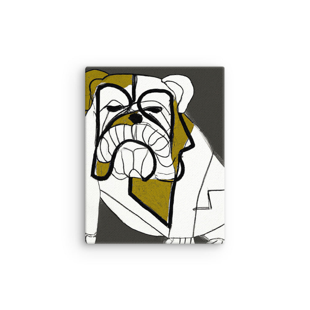 English Bulldog Thin canvas