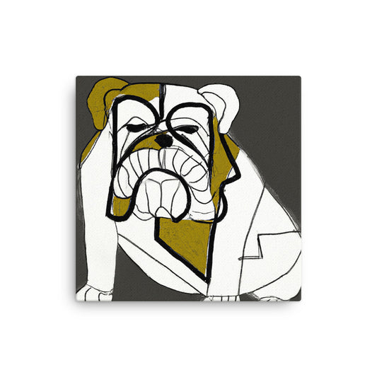 English Bulldog Thin canvas