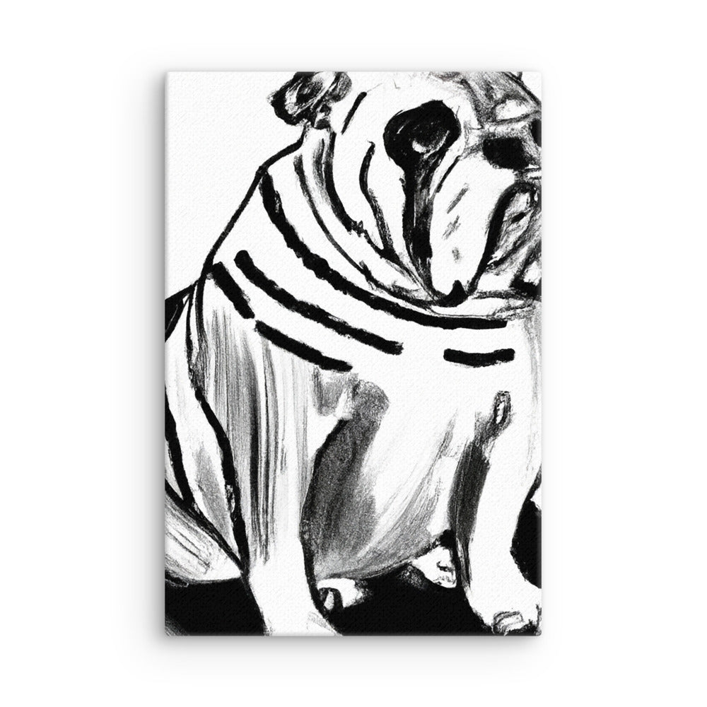 Bulldog Thin canvas