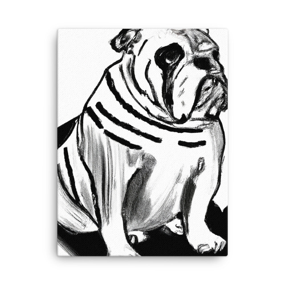 Bulldog Thin canvas