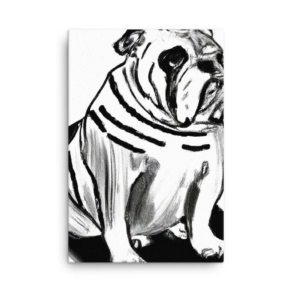 Bulldog Thin canvas