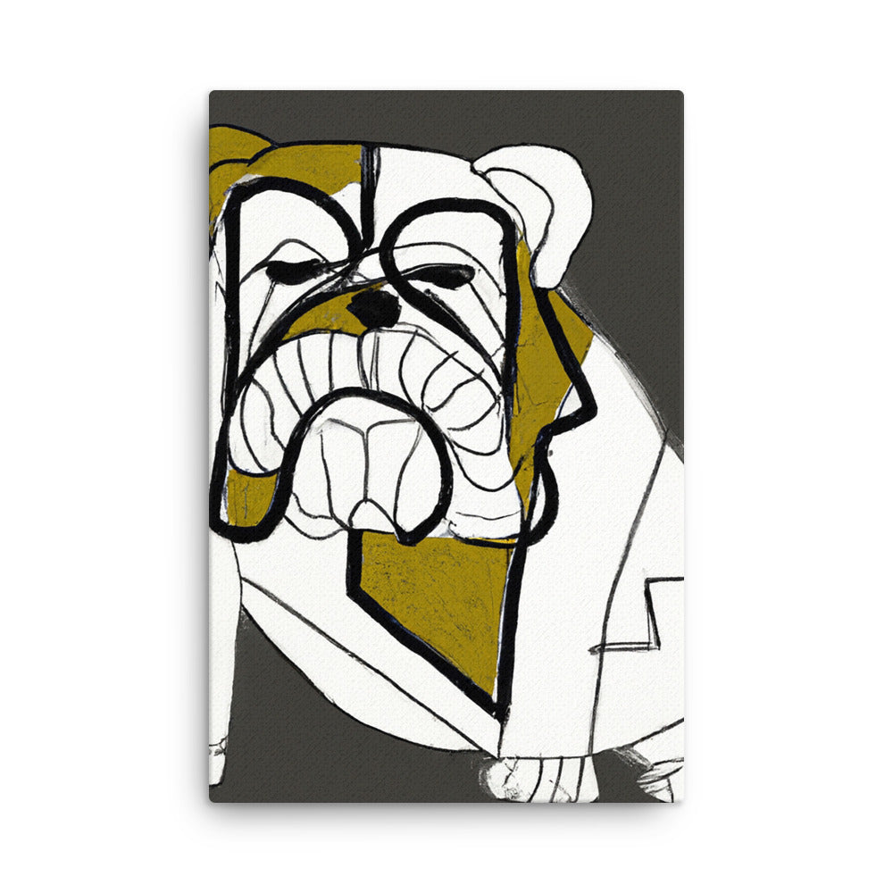 English Bulldog Thin canvas