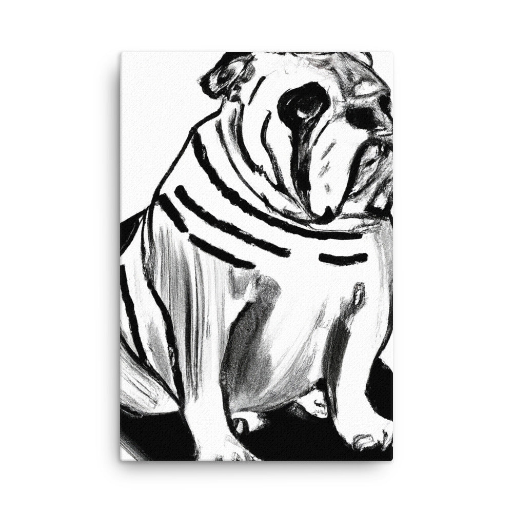 Bulldog Thin canvas