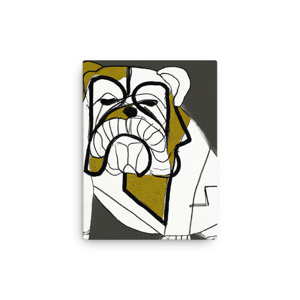 English Bulldog Thin canvas